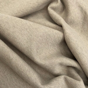 Cotton fleece sustainable fabric material ideal for warmth and softness

