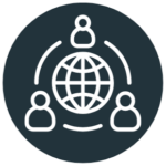 Strong industry network icon representing connections of apparel manufacturer Malaysia Tris Apparel