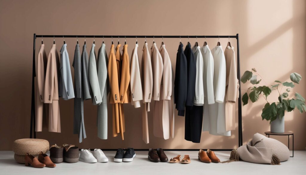 Modern boutique displaying small curated clothing collection, illustrating Gen Z and Gen Alpha fashion behavior micro-drop culture
