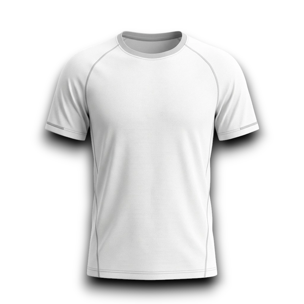 Activewear Manufacturer Malaysia_custom white color short sleeve T-shirt for training, fitness programs.